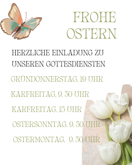 Einladung zu Ostern